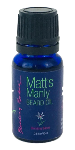 Matt's Manly Beard oil conditions the highly texted facial hair and promotes growth.