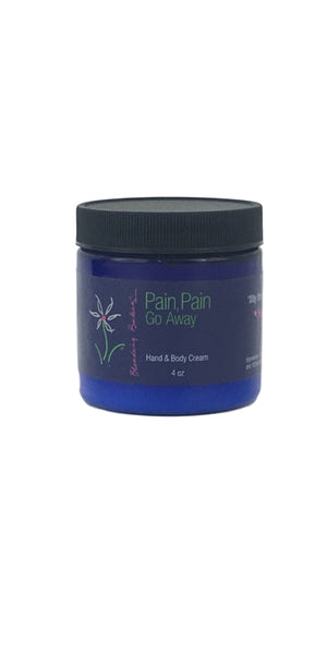 Pain Pain Go Away is a magically beautiful cream to rub on muscles and joints to help relieve a painful situation